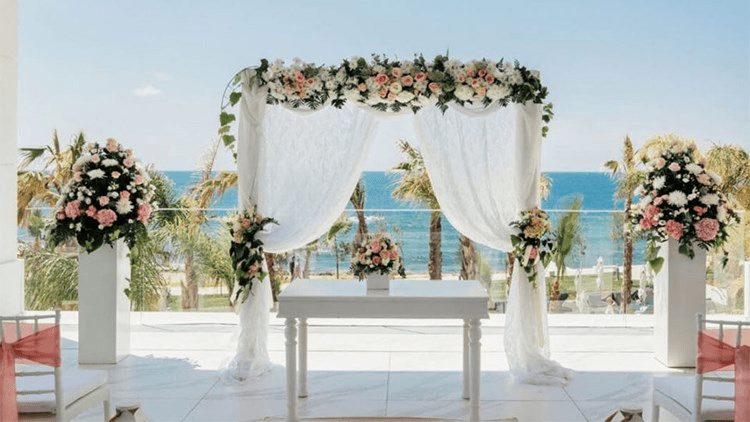 Cypriot wedding set up