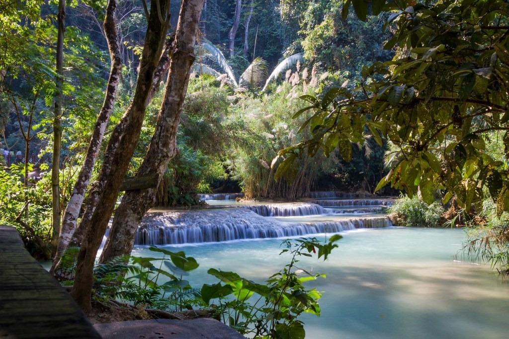 Lao Laos luang prabang waterfall south east asia